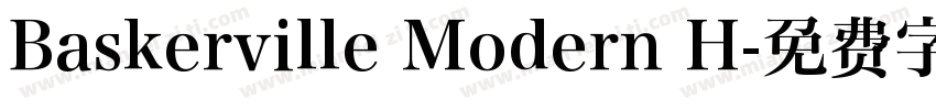 Baskerville Modern H字体转换